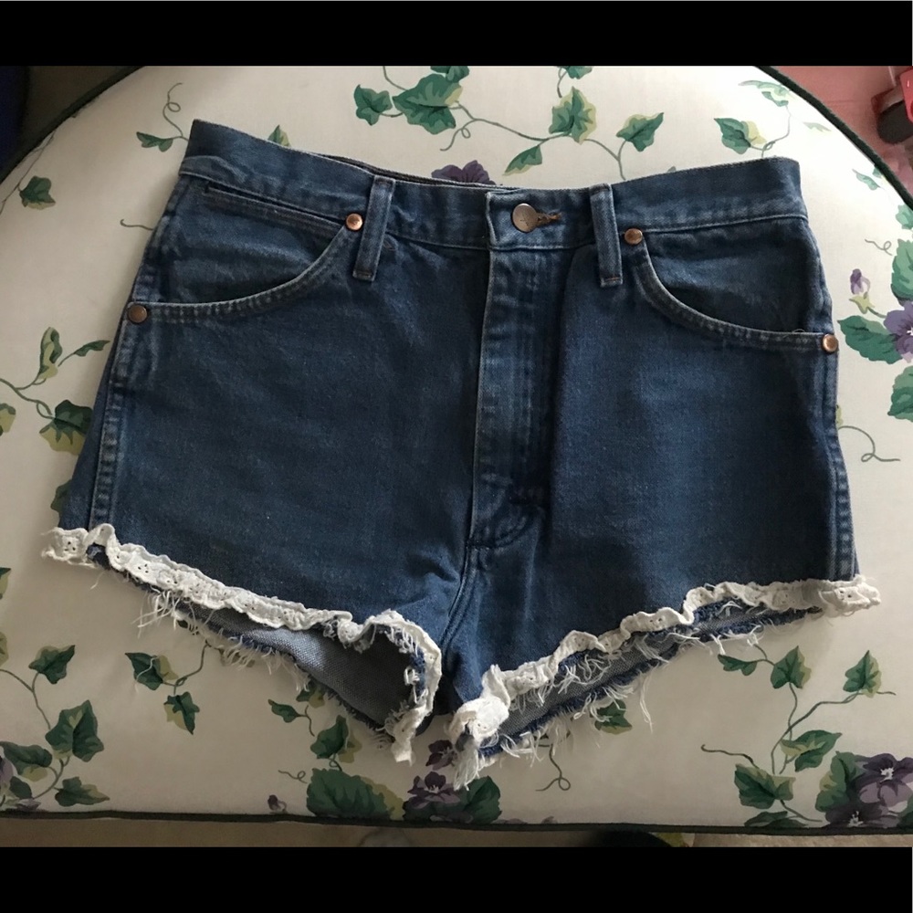 Wrangler High Waisted Jean Shorts